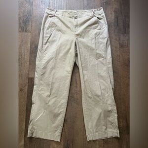 A NEW DAY | Khaki wide leg high rise pants